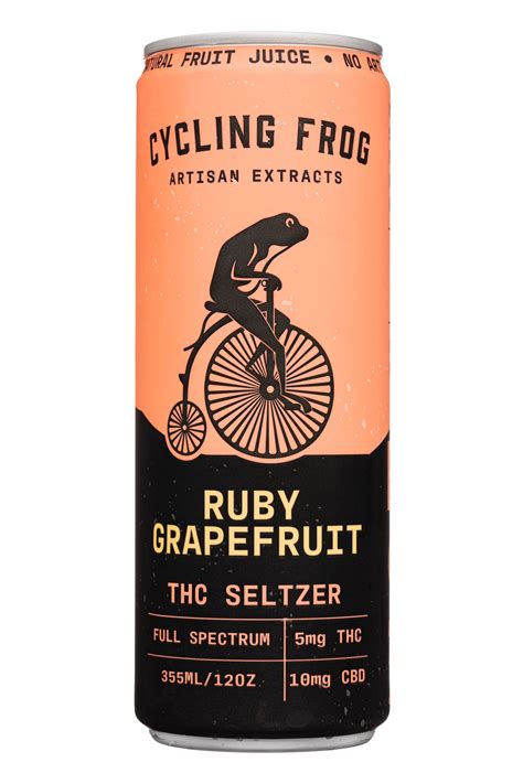 Ruby Grapefruit - THC Seltzer | Cycling Frog | BevNET.com Product Review + Ordering | BevNET.com