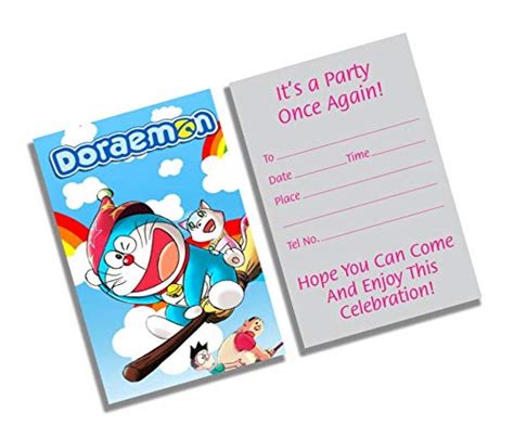 Doraemon Birthday Invitation Card