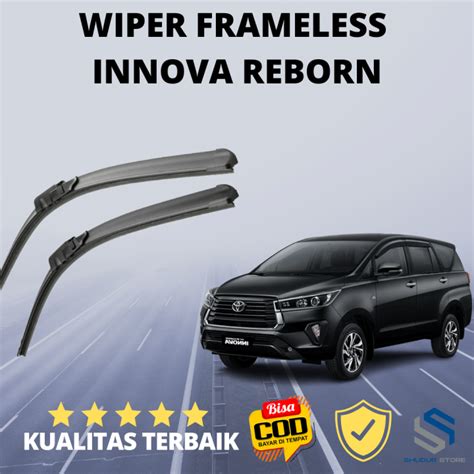 Wiper Kijang Innova Reborn All New Karet Wiper Frameless Set Kiri