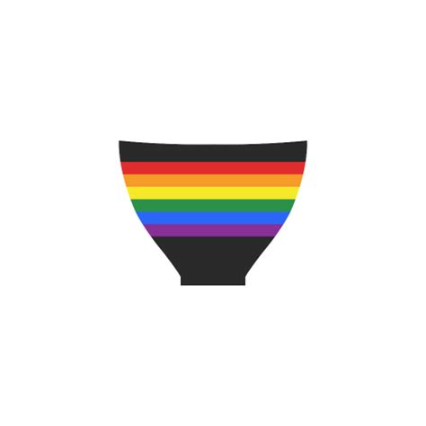 Gay Pride Rainbow Flag Stripes Custom Bikini Swimsuit Id D