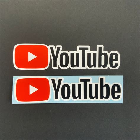 Youtube Vinyl Sticker Etsy