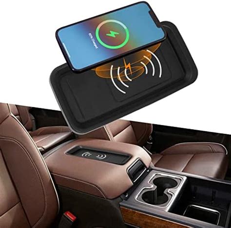 Buy Bomely Fit Chevrolet Silverado GMC Sierra Wireless Charger Tray 15W