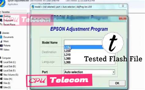 Epson l220 adjustment program software - horops