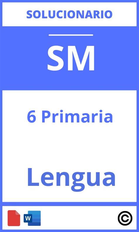 Solucionario Lengua Primaria Sm Savia Pdf