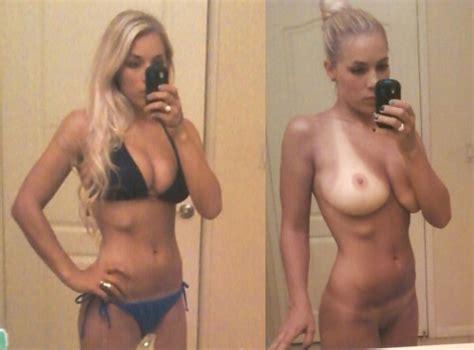 Sexy Blonde Mirror Selfie Porn Pic