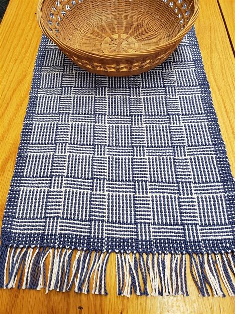 2023 April WAITLIST Rigid Heddle Log Cabin Table Runner