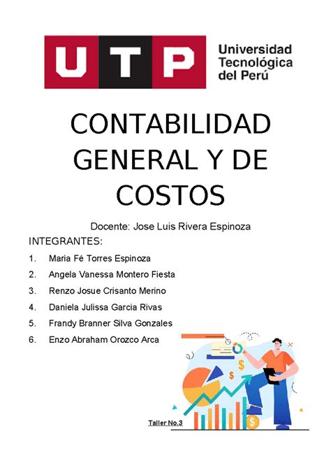 Taller 3 Contabilidad Gerencial Y De Costos Taller No CONTABILIDAD