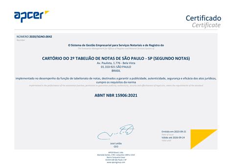 Tabelião De Notas Em São Paulo - 2º Tabelião de Notas de São Paulo