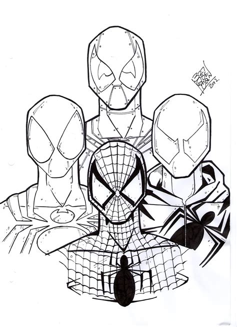 Spiderman Black Suit Drawing | Free download on ClipArtMag