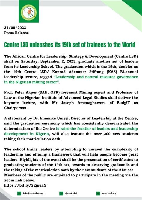 #buildingstrategicleadership | African Centre for Leadership, Strategy & Development (Centre LSD)