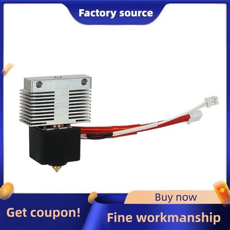 D Printer Hot End Kit For Elegoo Neptune Heated Block Heating Rod Thermistor Extruder For