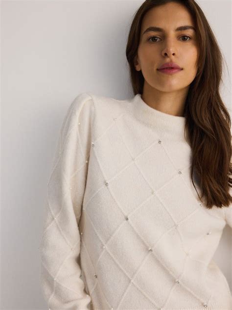 Jumper With Decorative Details Color Nude RESERVED CZ M