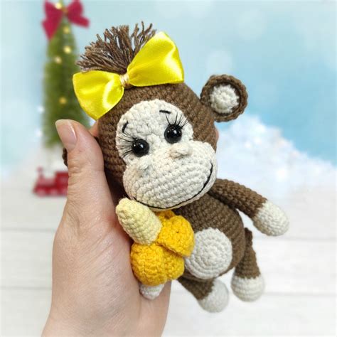 Crochet Monkey Pattern Amigurumi Pdf Monkey Crochet Pattern Etsy