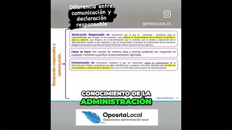 Diferencia Entre Declaraci N Responsable Y Comunicaci N Todo Lo Que