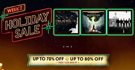 Playstation Store Holiday Sale Off Select Games