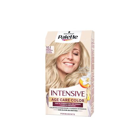Buy Schwarzkopf Palette Intensive Age Care Color Permanent Hair Dye 10 1 Very Light Ash Blonde
