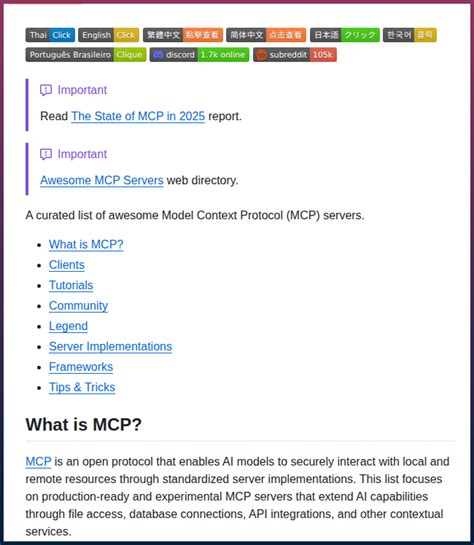 Curated List Of MCP Server Implementations Https T Co BFBsmzaCGl