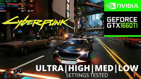 Cyberpunk 2077 GTX 1660 Ti 6GB I7 9750H ALL Graphics Settings