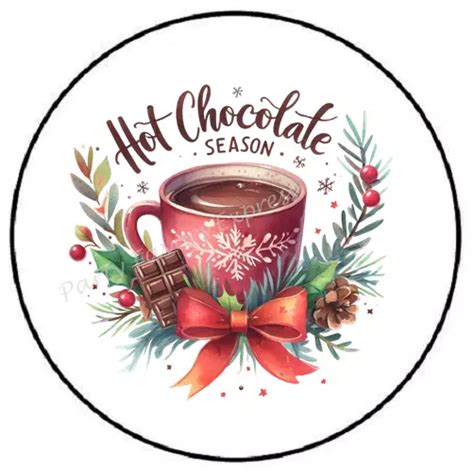 Hot Chocolate Cocoa Season Christmas Stickers Party Favors Gift For You