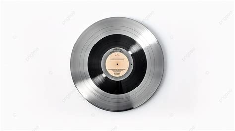 3d Illustration Of Isolated White Platinum Record Award With Name Plate