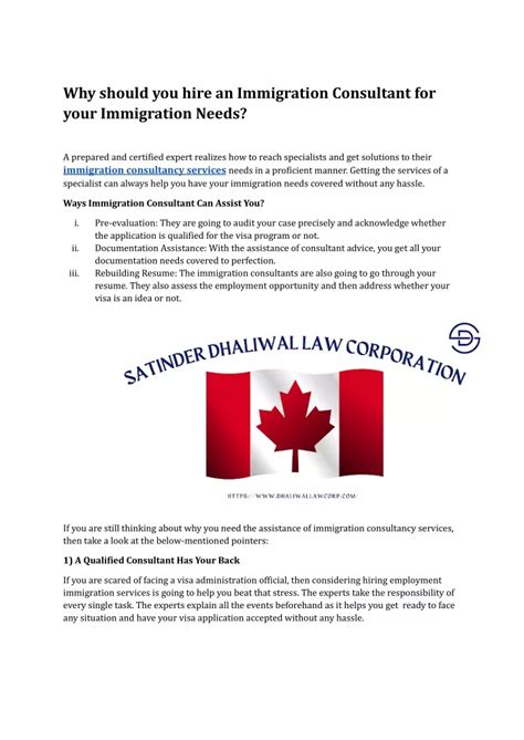 Ppt Why Should You Hire An Immigration Consultant For Your Immigration Needs Powerpoint