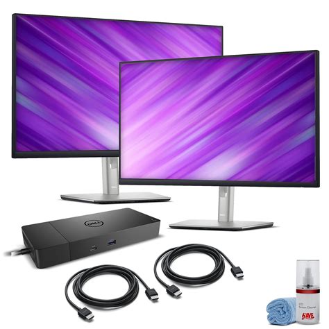 2 X Dell P2722h 27 Full Hd 1080p 169 Ips Monitor Dell Type C Dock