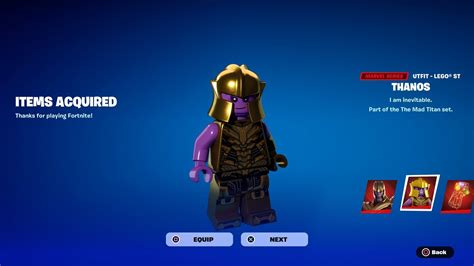 How To Get Thanos Skin Now Free In Fortnite Unlock Lego Thanos Skin