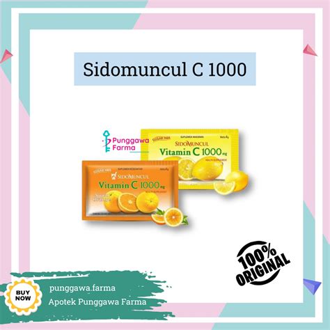 Jual Vitamin C Serbuk Sidomuncul Multivitamin Rasa Lemon