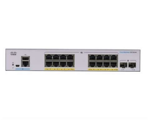 Cisco Business CBS350 16FP 2G Managed Switch LAN Capable White At