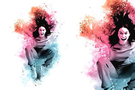 Photoshop Action Free Watercolor Splatter Photo Effect Photoshop Action