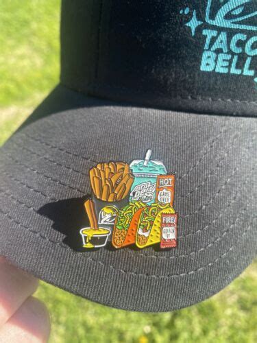 Taco Bell Hat Pin Fire Hot Sauce Baja Blast Nacho Fries Doritos Locos