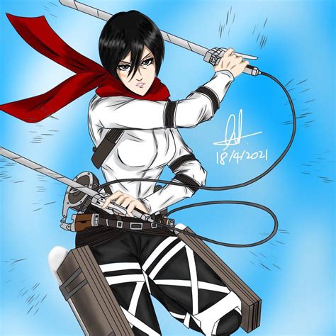 My Mikasa fan art. : r/ShingekiNoKyojin