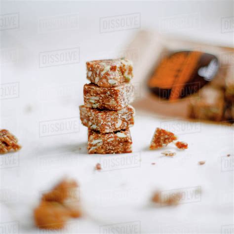 Bite Size Healthy Dry Fruit And Nut Snack Stock Photo Dissolve