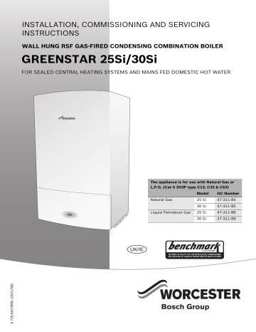 GREENSTAR 25Si 30Si Worcester Bosch Group Manualzz