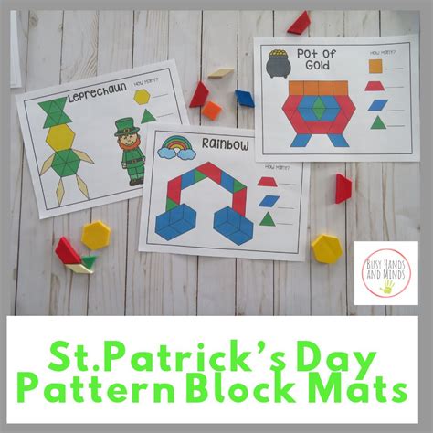 St Patricks Day Pattern Block Mats St Patrick Day Activities St