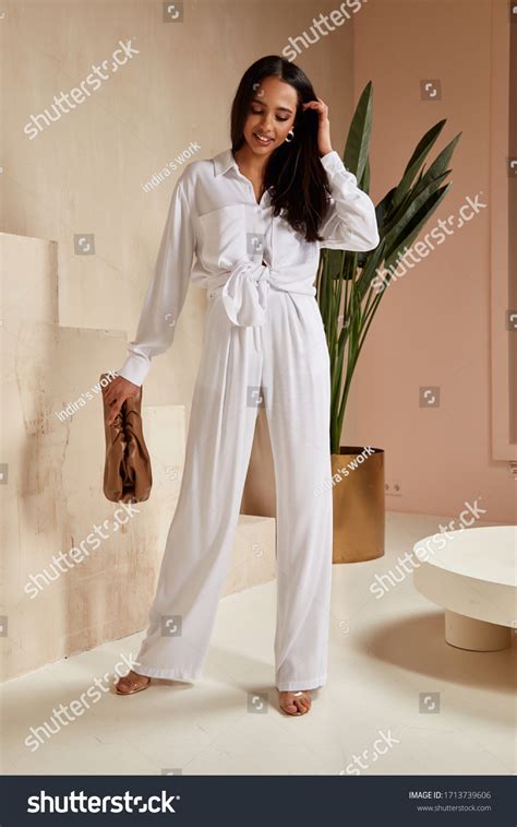 Beautiful Brunette Woman Natural Makeup Wear Stock Photo Shutterstock