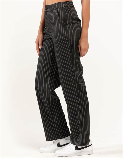 Rsq Womens Pinstripe Pants Blkwht Tillys