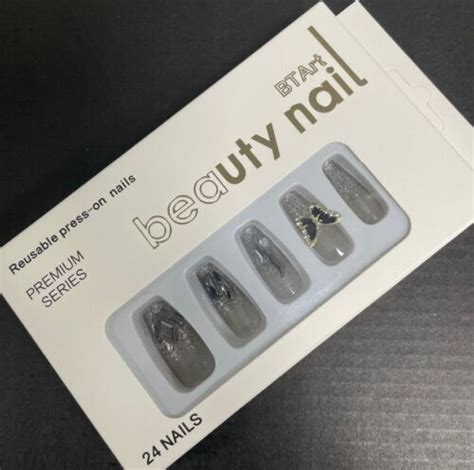 Hot Hot X False Nails French Manicure Fake Tips Press On Full Cover Nails Ebay