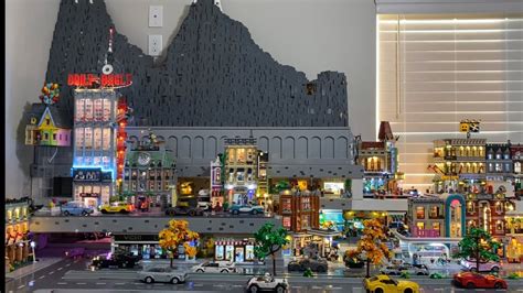 Lego City Update 16 I Added A Night Scene To The City Youtube