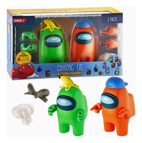 Pack 2 Among Us Muñecos 18cm Con Sombreros Y Manos Serie 2 Envío Gratis