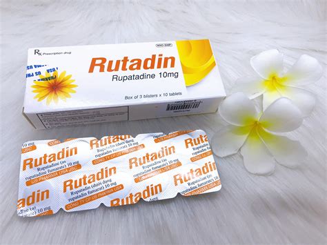 RUTADIN (Rupatadin 10mg) – Điều trị triệu chứng viêm mũi dị ứng và nổi ...