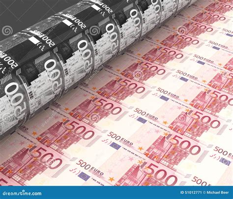 Money Printing Machine Printing 100 Dollar Banknotes 3d Illustration