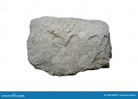 Sample Of Granite Rock Stone Isolated On White Bckground Stock Image