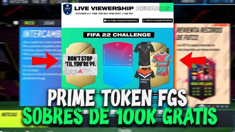 CONSIGUE YA LA PRIMERA FICHA TOKEN FGS SOBRES DE 100K GRATIS En FIFA