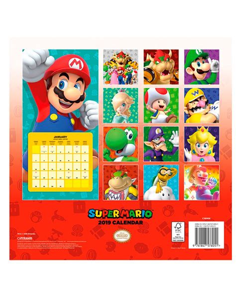 Calendario 2019 Super Mario Bros Gameplanet