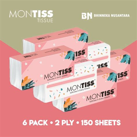Montiss Facial Tissue 150 Sheets 6 Pack Lazada Indonesia