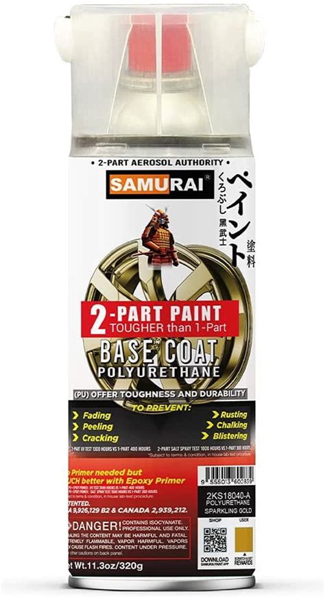 Samurai Part Polyurethane Spray Paint Base Coat For High Performance