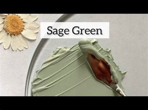 How To Make Sage Green Colour Mixing Tutorials Shorts Art