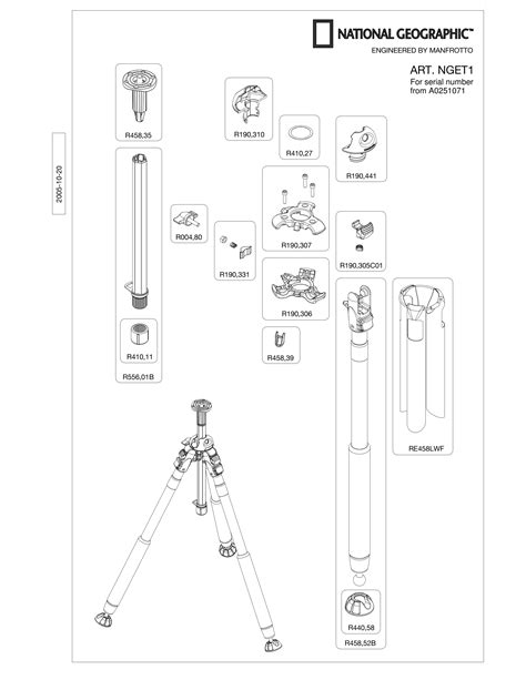 Manfrotto - NGET1 spare parts