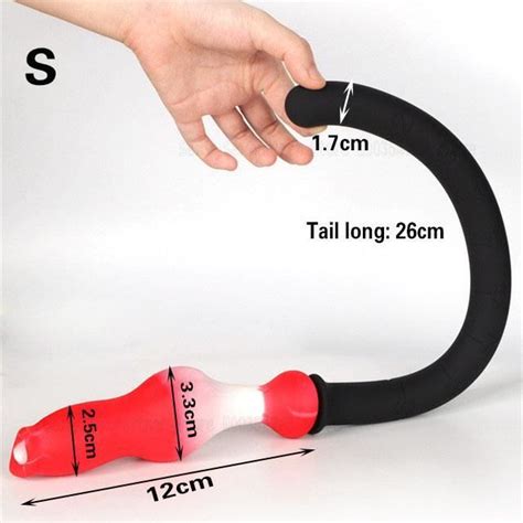 Godemichet Anal En Silicone Avec Longue Queue Pour Femme Jeux Sexuels